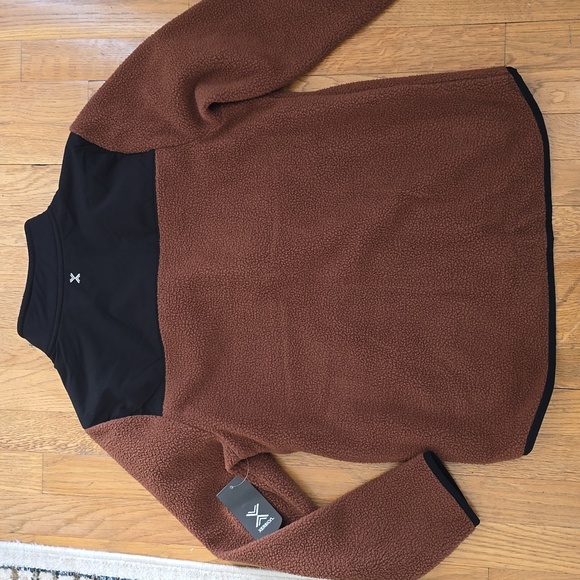 XERSION BRAND BOYS FRONT ZIPPERED BROWN AND BLACK JACKET SIZE LARGE 14/16 HUSKY - Picture 12 of 12